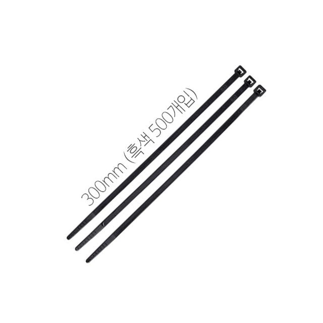 동아베스텍 케이블타이 300x4.8mm 흑색 (500개입) - 상품 이미지