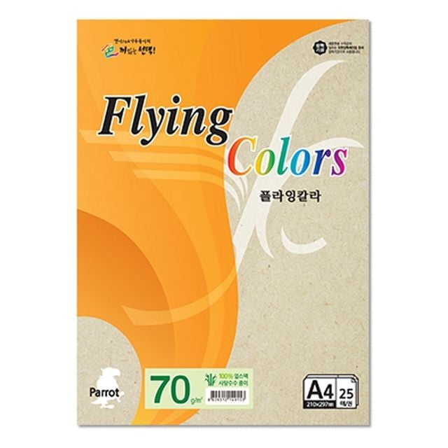 플라잉칼라 Pk02 얼스팩 A4 70g 복사용지 25매입 10개 - 메인 이미지