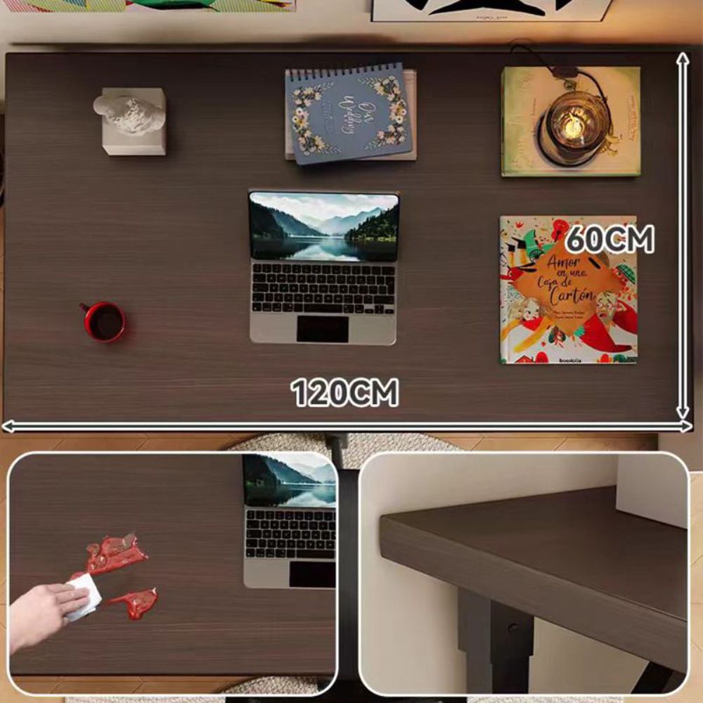 컴퓨터 책상 접이식 원룸 공부방 긴 일자 데스크 화이트 80x40x75 - 상세 이미지 3