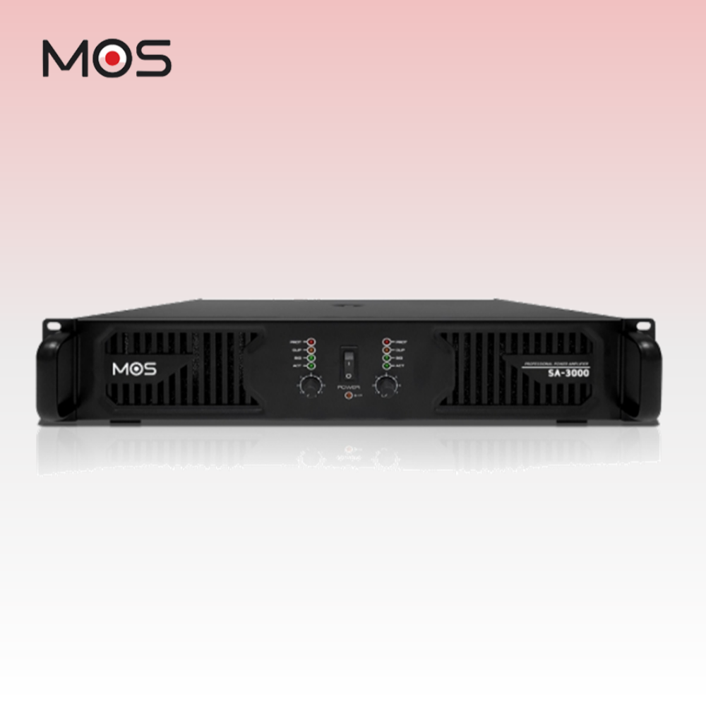 모스 MOS SA-3000 1000W x 2채널 8옴 고음질 파워앰프 강당용 공연용 - 상품 이미지