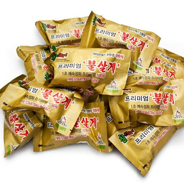 야외용 캠핑용 착화제 휴대용 고체 착화제 바베큐 불멍 연료 장작