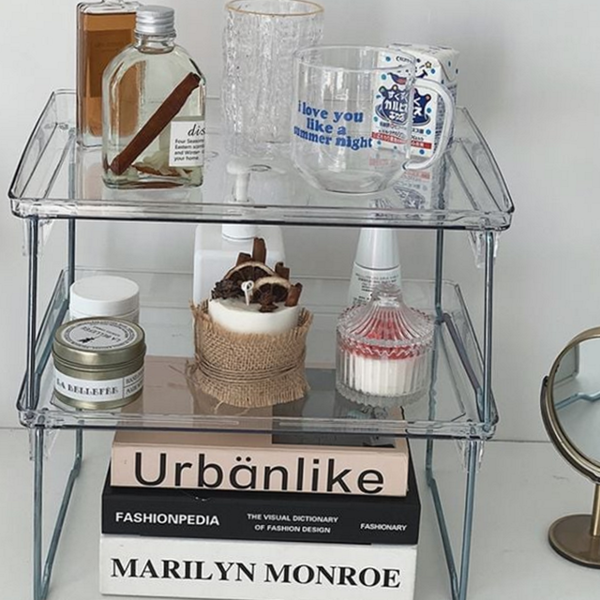 접이식 아크릴 선반 다용도 미니 선반 모듈 수납 - 상품 이미지