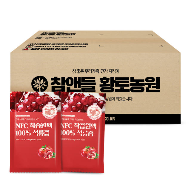 [구독 2%추가할인] 참앤들황토농원 NFC 착즙원액 100% 석류즙 7000ml, 1개