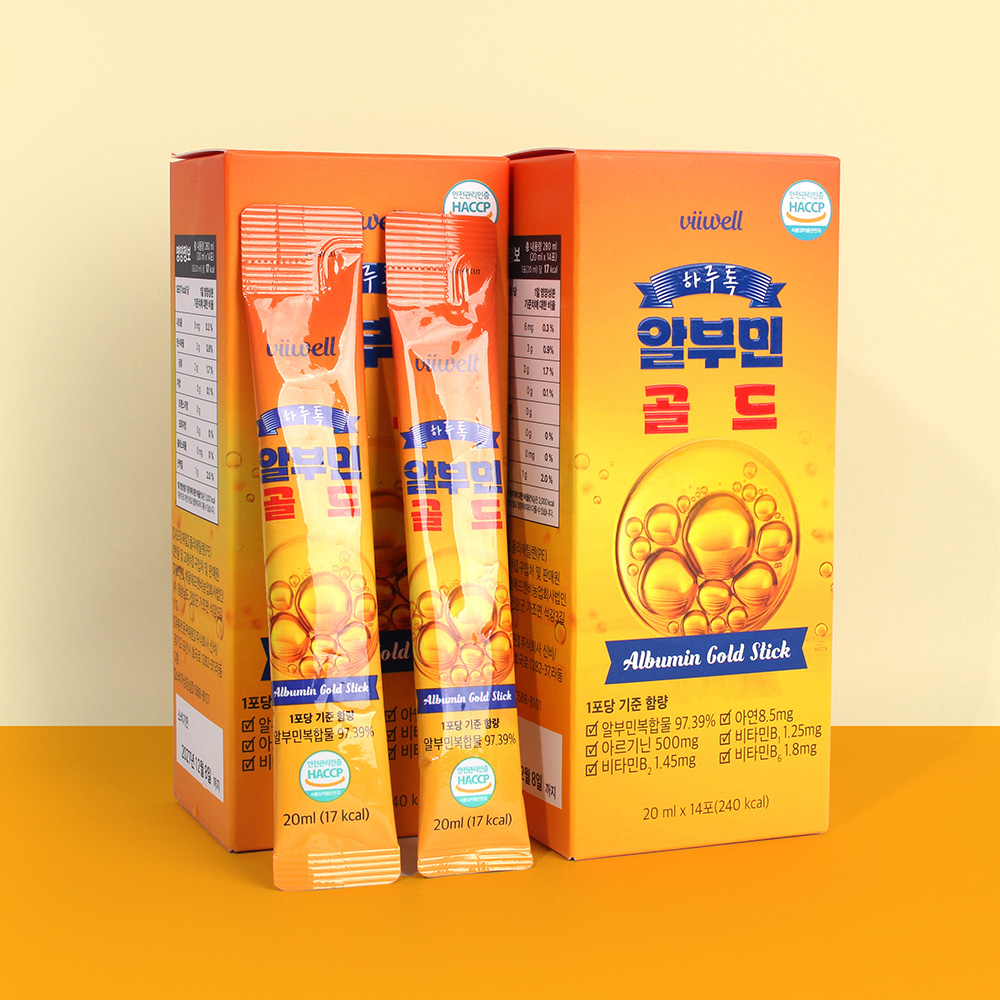 덴마크산 마시는 액상 알부민 골드난백 알보민 단백질 알브민 스틱 14포, 3개 - 상세 이미지 3