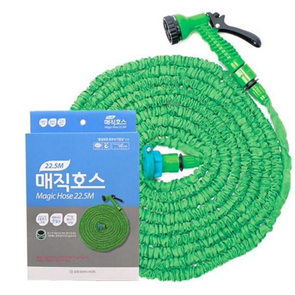 늘어나는 세차용 호스 다기능 베란다 청소 호스 물호스 고압 원터치 - 상품 이미지