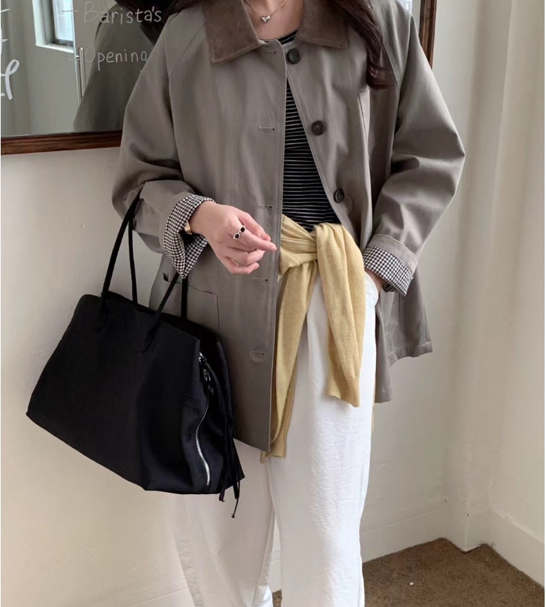 나일론호보백 보부상가방 직장인 빅백 쇼퍼백 - 상세 이미지 3