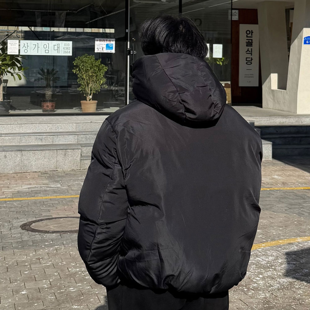 아웃핏 남자 푸퍼 패딩 2colors 후드푸퍼 후드패딩 이미지 7