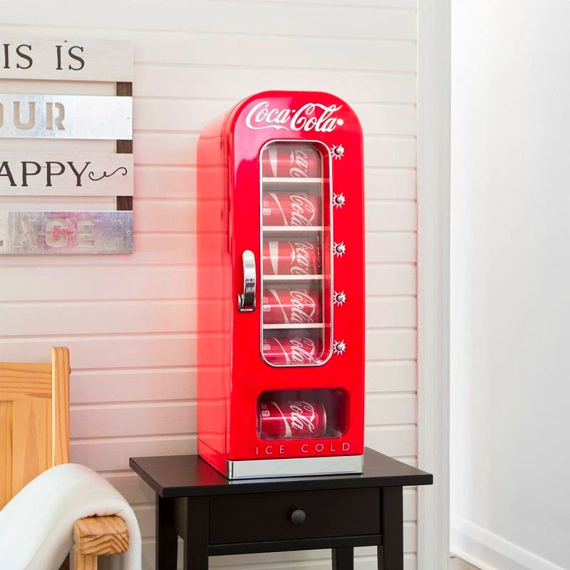 미니냉장고 자판기 소형 레트로 화장품 음료수 원룸 레드 펍 스토어 모델