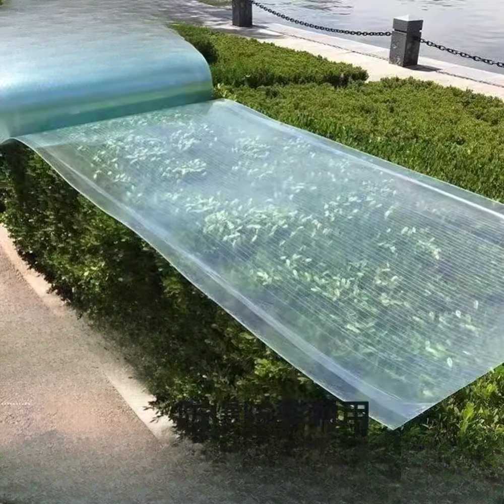 투명 FRP 렉산 롤 시트 패널 지붕 창호 자재 처마 100cmx1.5mm (투명 30m) - 상세 이미지 2