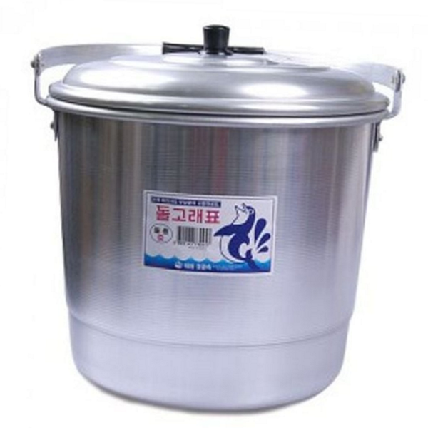 업소용 대용량 들통 캠핑용 대형 찜통 알루미늄 다용도 육수통 곰솥 - 상품 이미지