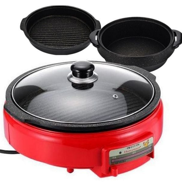 다용도 전기 전골 냄비 분리형 전기 냄비 구이용 볶음용 대용량