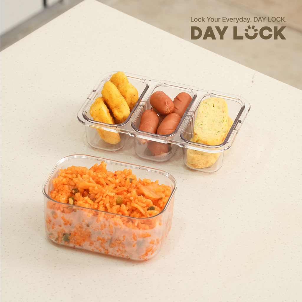 데이락 에코젠 도시락통 이유식 냉동밥 밀폐 용기 미니 세트 원터치 논패킹 4p - 상세 이미지 2