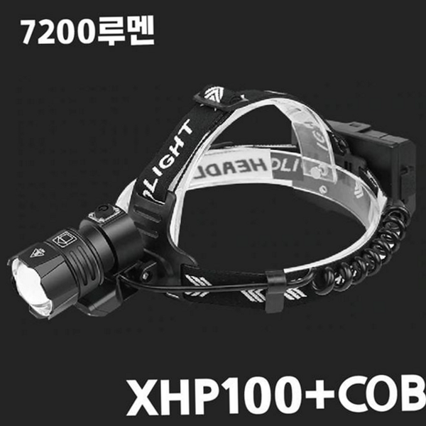 충전식 led 헤드 랜턴 강력 캠핑 헤드 랜턴 7200루멘 야간 - 메인 이미지