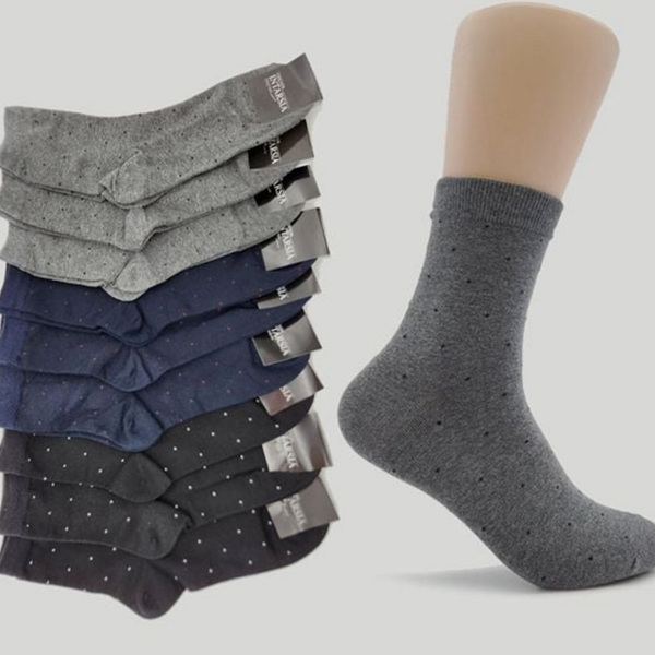 비즈니스 남성 정장 양말 드레스 남성 도트 양말 5켤레 세트