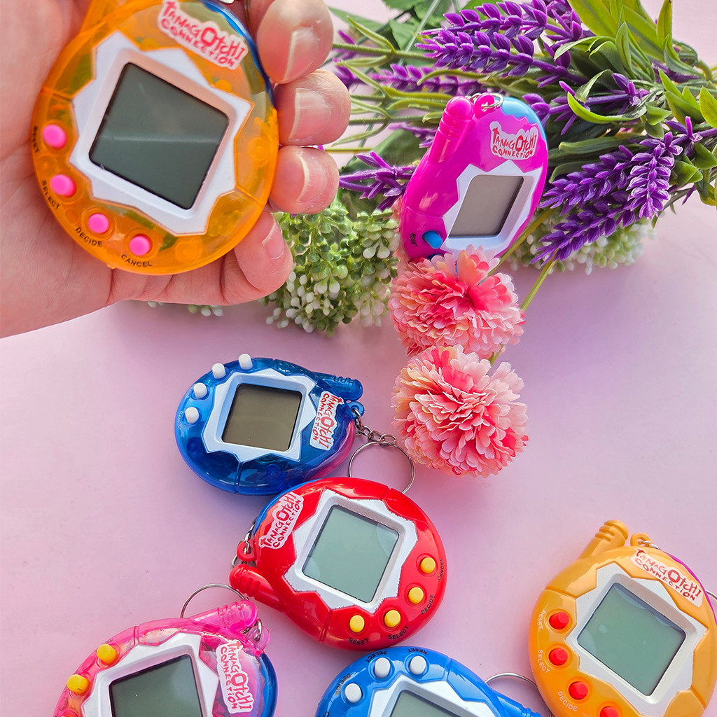 레트로 미니미 전자 애완 동물 펫 키우기 키링 Y2K 백참 쓸데없는 친구 생일 선물 마니또