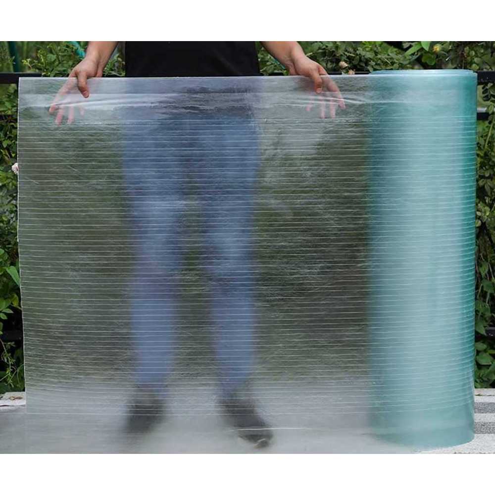 FRP 시트 렉산 롤 패널 채광 건축용 커버 자재 투명 100x2000x2.0mm - 상세 이미지 3