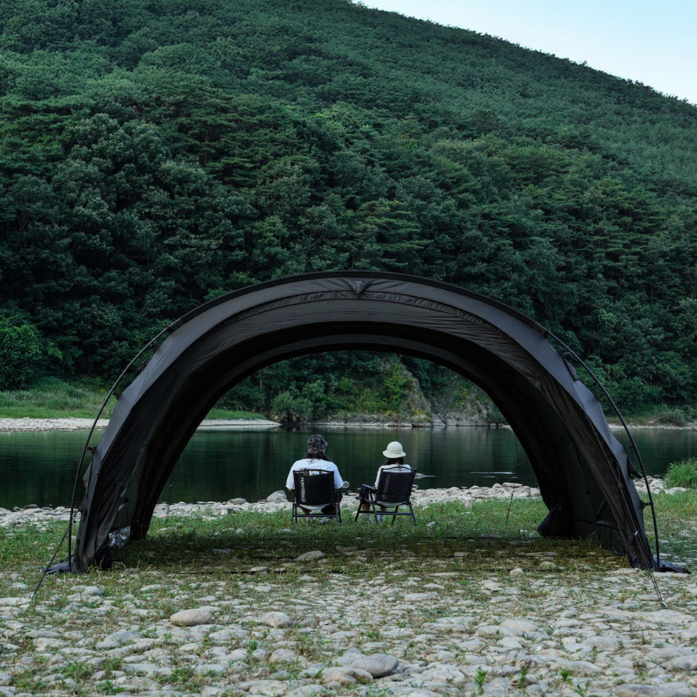 몬테라 몽뜨 델타 터널형 캠핑 쉘터 텐트 보이드미드나잇 - 상세 이미지 3