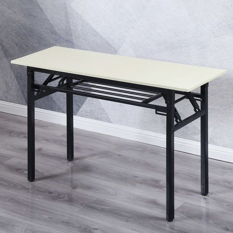 접이식 간이 테이블 이동식 긴 책상 카페 행사 부스 연한 노랑 80x40x75cm - 상세 이미지 3