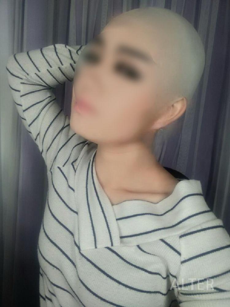 대머리 가발 무대 촬영 분장 민머리 라텍스 소품 방송 가짜헤어 공연 소형 세트 - 상세 이미지 3
