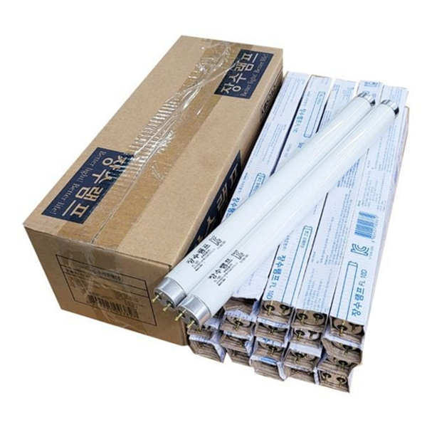 35cm 직관 형광등 주광색 fl10d 형광등 장수램프 20개 매장