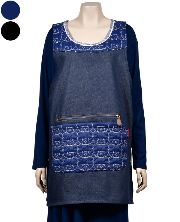 프린 토리 안감 기모 원단 으로 포근한 베어스 앞치마 SW 2410- 0003