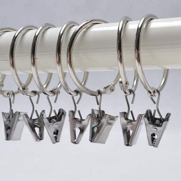 다용도 오픈형 커튼 집게링 후크 커튼 집게링 고리 금속