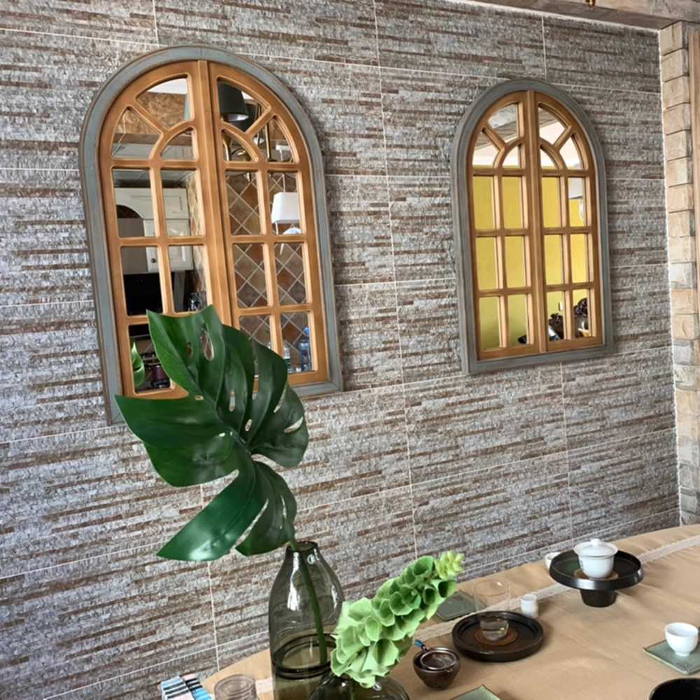 창문 프레임 거울 빈티지 감성 인테리어 벽장식 데코 A형 110x42cm - 상세 이미지 4