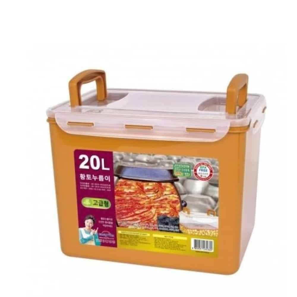 김치누름통 동치미누름통 황토누름이 20L 김치통 - 상품 이미지