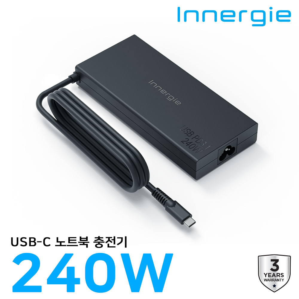 델타 이너지 240W PRO PD 3.1 C타입 노트북 충전기 - 상품 이미지
