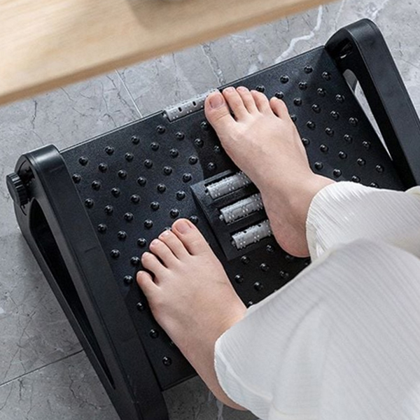 바른자세 높이 조절발 받침대 발휴식 사무실 받침대 지압 책상 - 상품 이미지