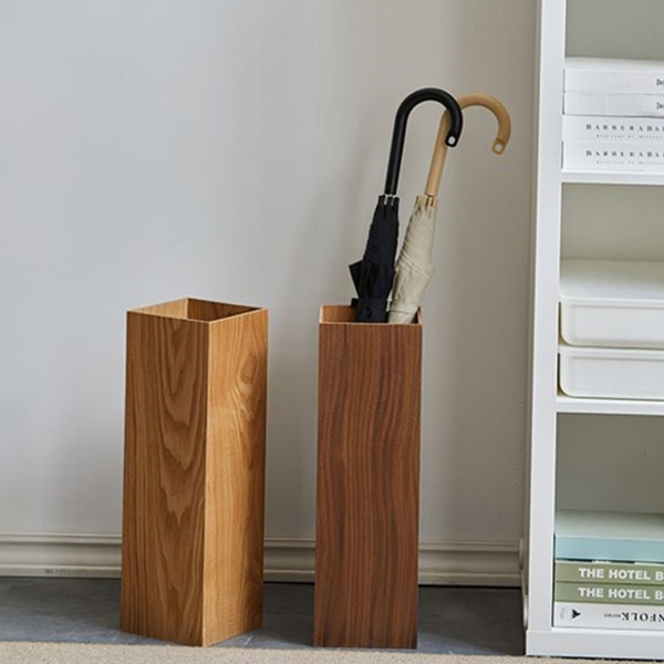 모던 우드 우산 꽂이 심플 사각 우산 꽂이 인테리어 장마