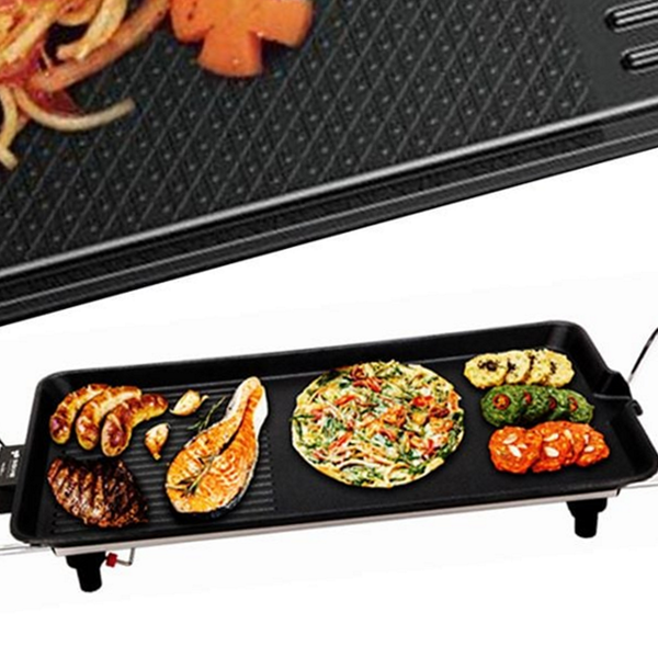 캠핑용 전기 그릴 바비큐 와이드 그릴 66cm 가정용 전골 구이