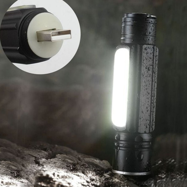 휴대용 usb 충전 손전등 작업등 led 손전등 충전식 자석 랜턴 - 상품 이미지