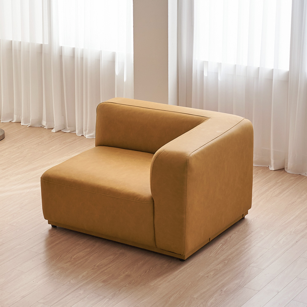 케이하우스홀드 켄지 1인 모듈 소파 비건레더 모던디자인 국내제작 가죽 실리콘가죽