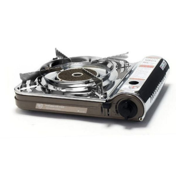 야외용 캠핑 가스 버너 원터치 휴대용 버너 바람막이 스테인레스 스토브