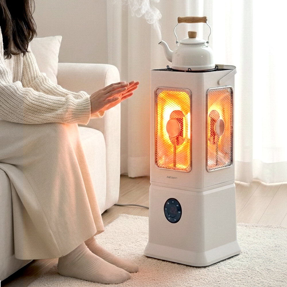 넥스코 오방난로 가정용 전기히터 사무실 하이라이트 전기난로 난방기