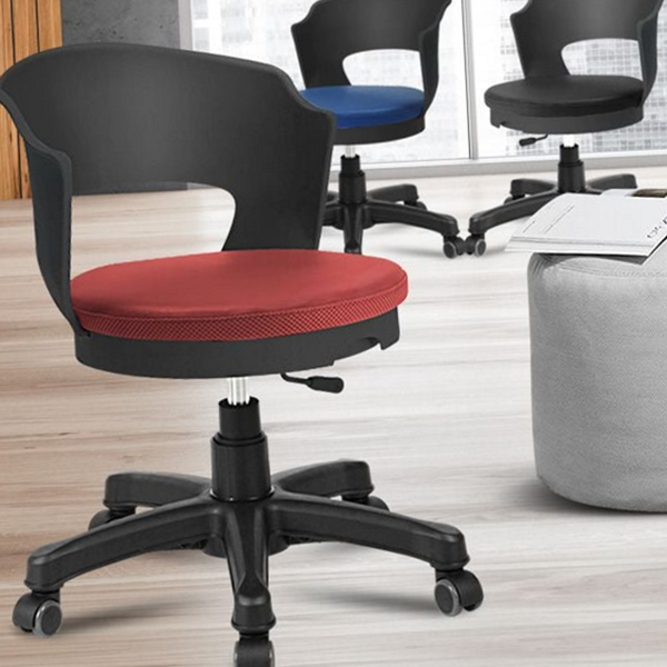 회전 등받이 원형 의자 바퀴형 미용 보조 의자 달린 학생