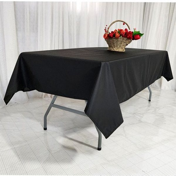 직사각형 방수 식탁보 레드테이블 방수 테이블보 블랙 검정 듀라