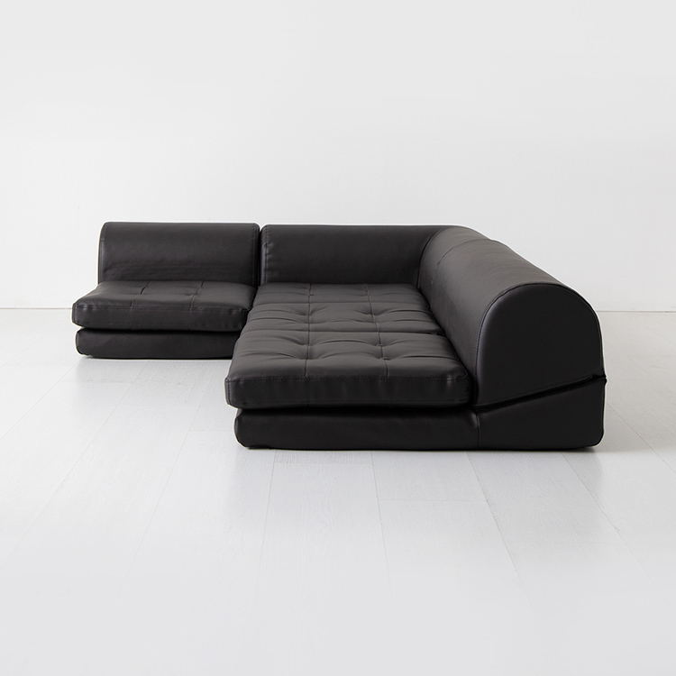 앰보 멀티 좌식소파 4인 1767 블랙브라운 0438.5460