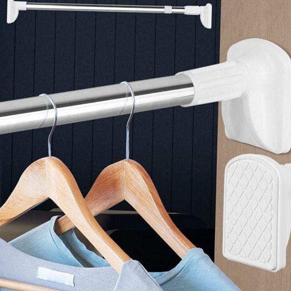 다용도 스테인레스 압축봉 튼튼한 옷장 행거 미끄럼 방지
