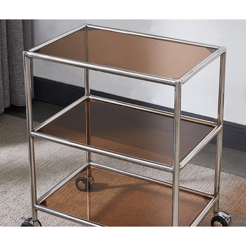 크롬 엣지 이동식 선반 카트 트롤리 Chrome Edge Trolly 2단 - 상세 이미지 5