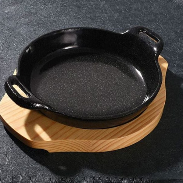 스테이크 무쇠 주물 팬 구이용 원형 무쇠 팬 20cm 인덕션 - 상품 이미지