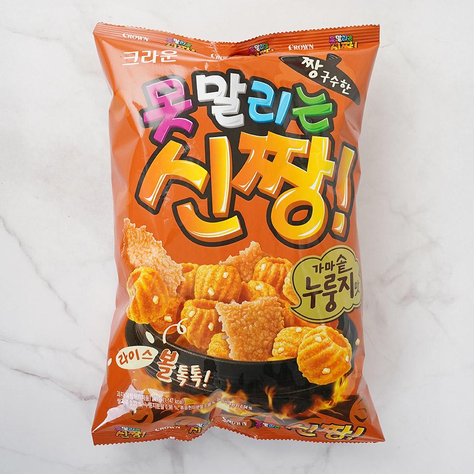 메가마트 크라운 신짱 가마솥 누룽지맛 245g - 상품 이미지