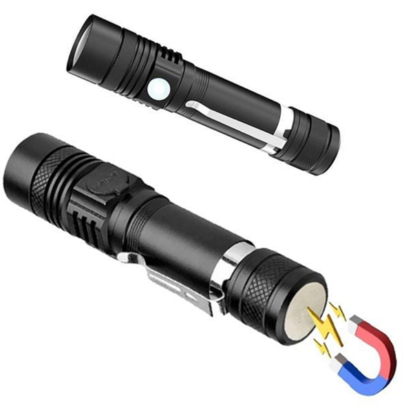 초강력 led 손전등 휴대용 충전식 손전등 후레쉬 작업용 캠핑 랜턴 - 메인 이미지