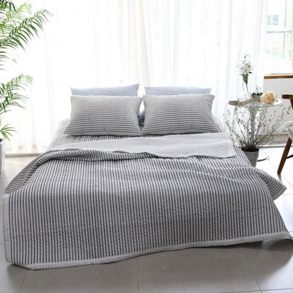 여름 얇은 누빔 이불 호텔 침대 이불 패드 침구