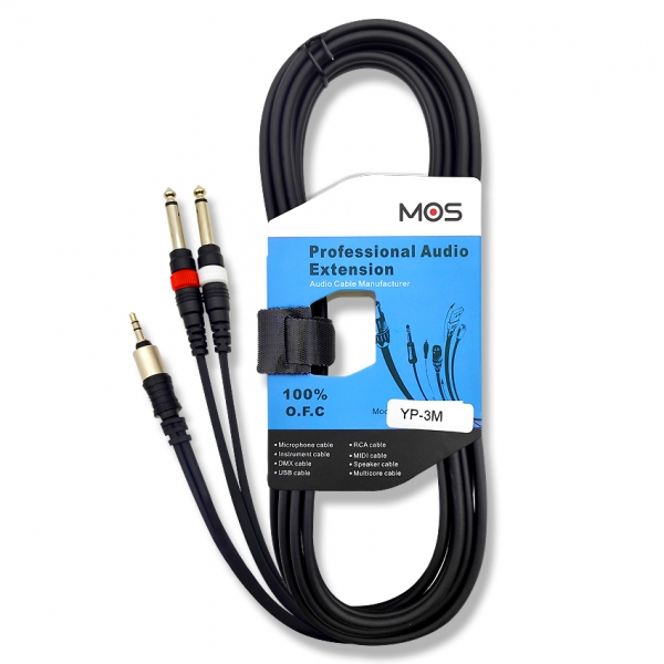 모스 MOS YP 3.5mm - 5.5mm 모노 케이블 길이 선택 가능 3m, 1개 - 상품 이미지