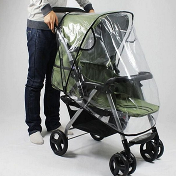 바람막이 유모차 레인 커버 비바람 유모차 방풍 커버 비닐 투명