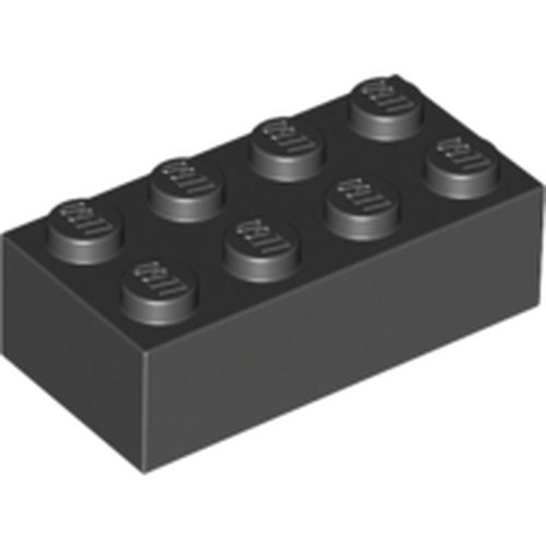 레고 부품 3001 검정색 브릭 Black Brick 2 x 4 300126