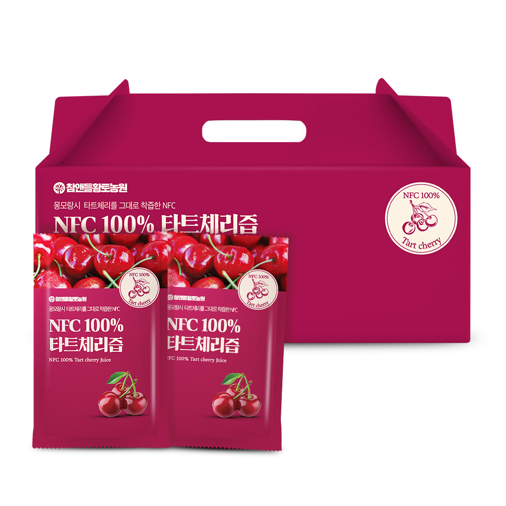 참앤들황토농원 NFC 100% 타트체리 주스 착즙 원액 70ml 30포, 1개 제품 이미지