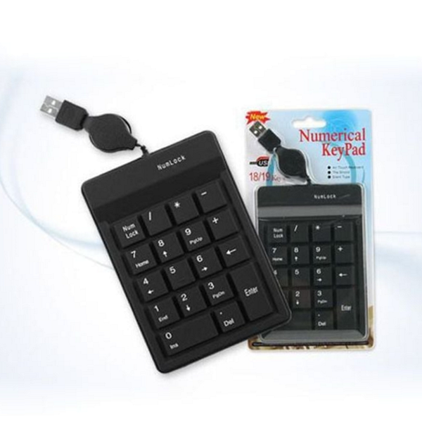 재택 usb 키 패드 미니 숫자 키 패드 유선 업무용 - 상품 이미지